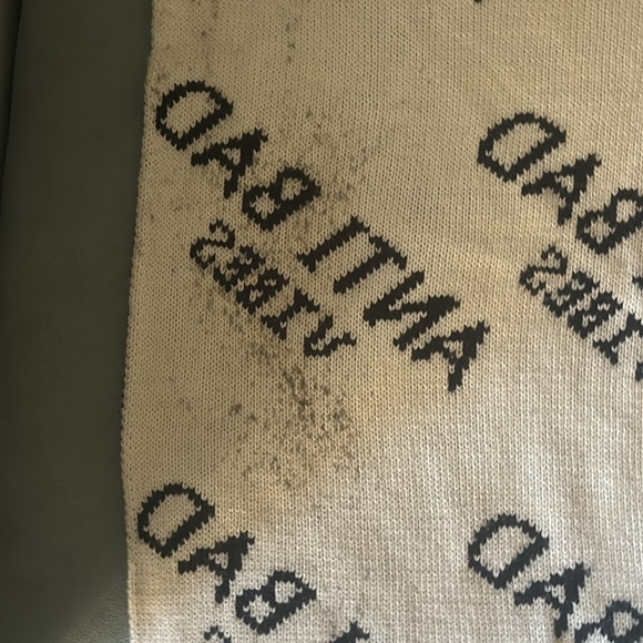 Anti Bad Vibes Black and White Wide Scraft - Picture 3 of 7